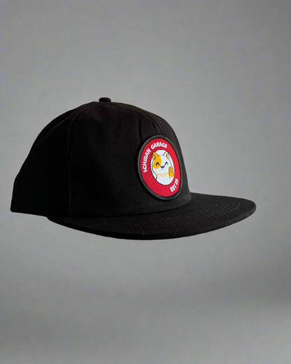 Waving Cat SnapBack - Black / Sand