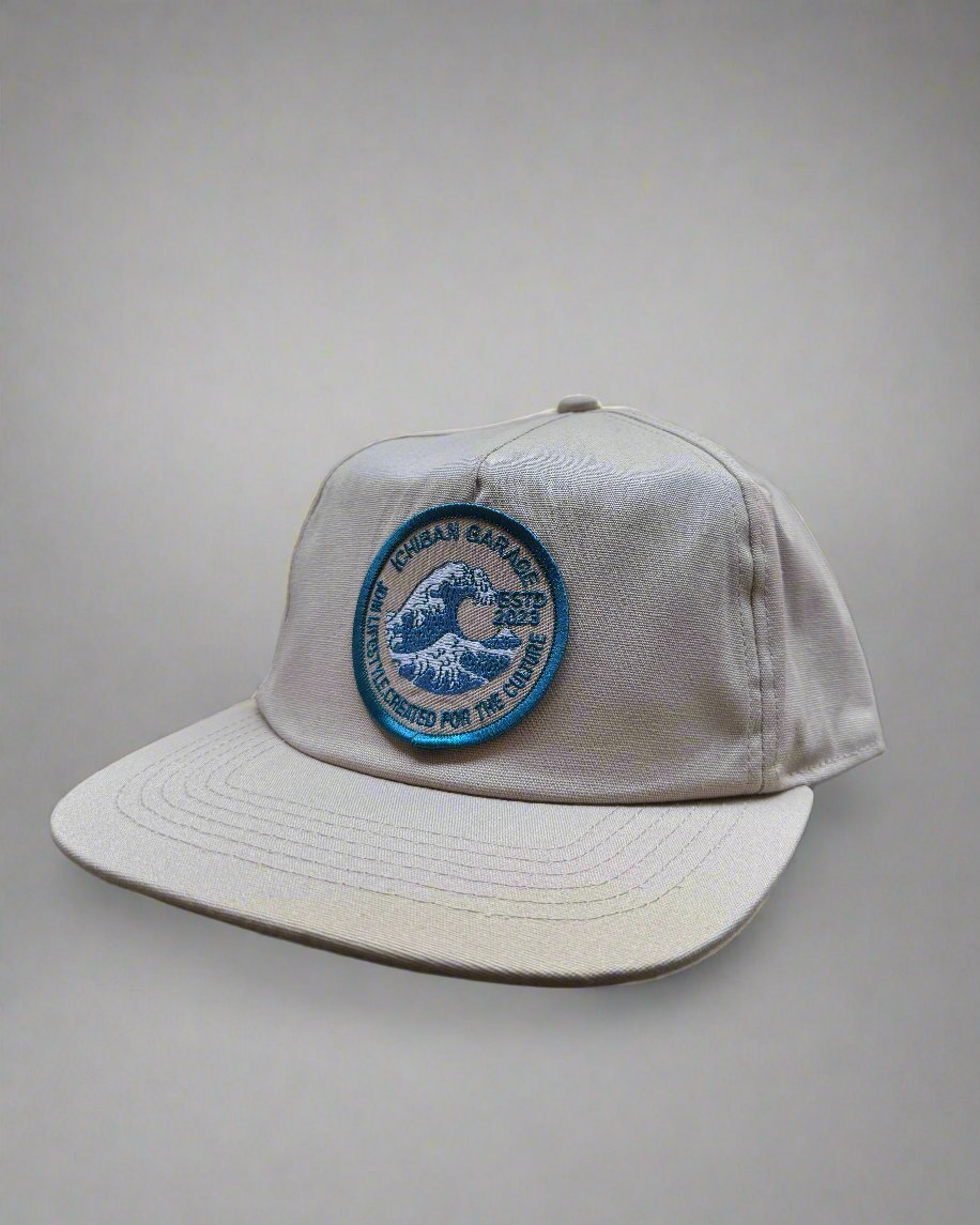 Kanagawa Wave SnapBack - Black / Sand