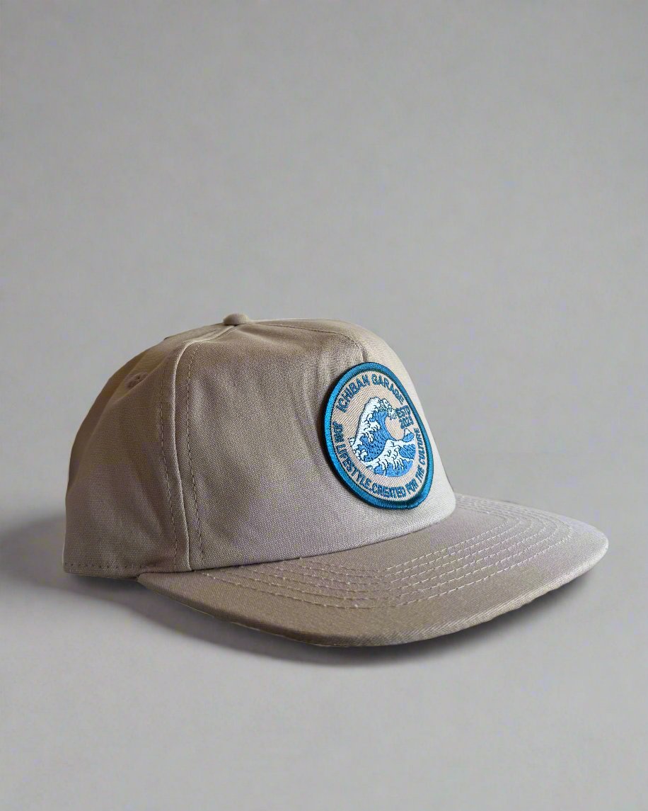 Kanagawa Wave SnapBack - Black / Sand