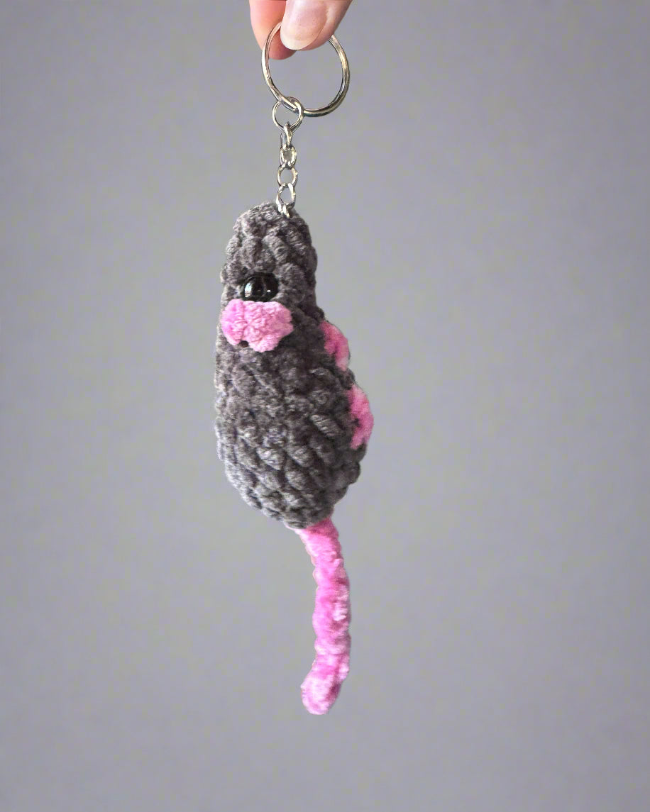 Rat Crochet Keychain
