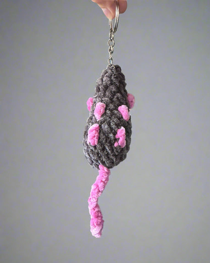 Rat Crochet Keychain