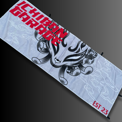 Kitsune Mask Nobori Garage Flag 6ft x 2ft