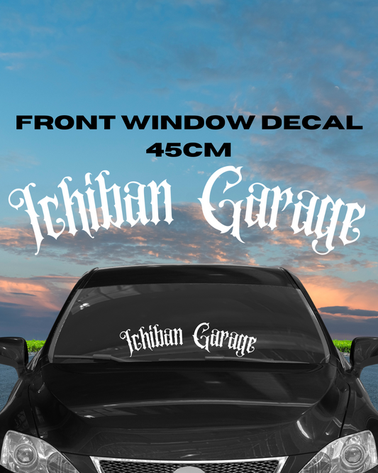 Front Text Window Decal