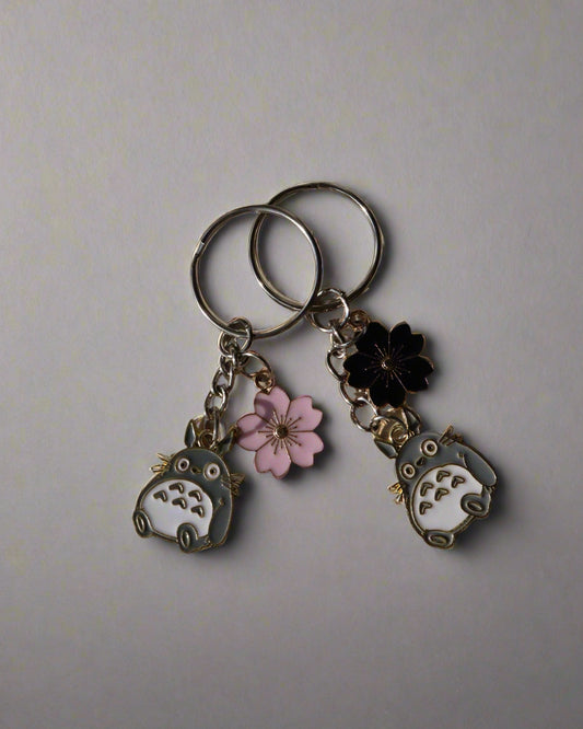 Forest Spirit Sakura Keychain