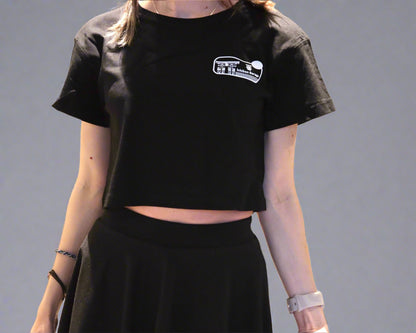 Japanese Stamp Cropped T-Shirt
