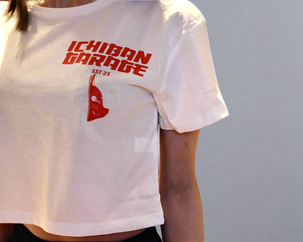 Kitsune Mask Cropped T-Shirt