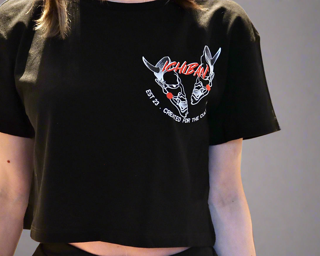 Oni Mask Cropped T-Shirt