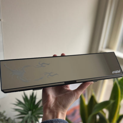 Scorpion Engraved Rearview Mirror