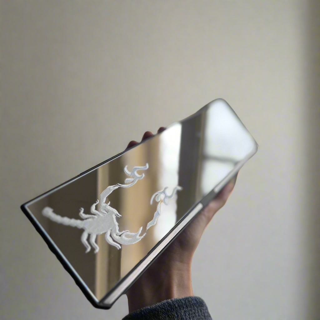 Scorpion Engraved Rearview Mirror