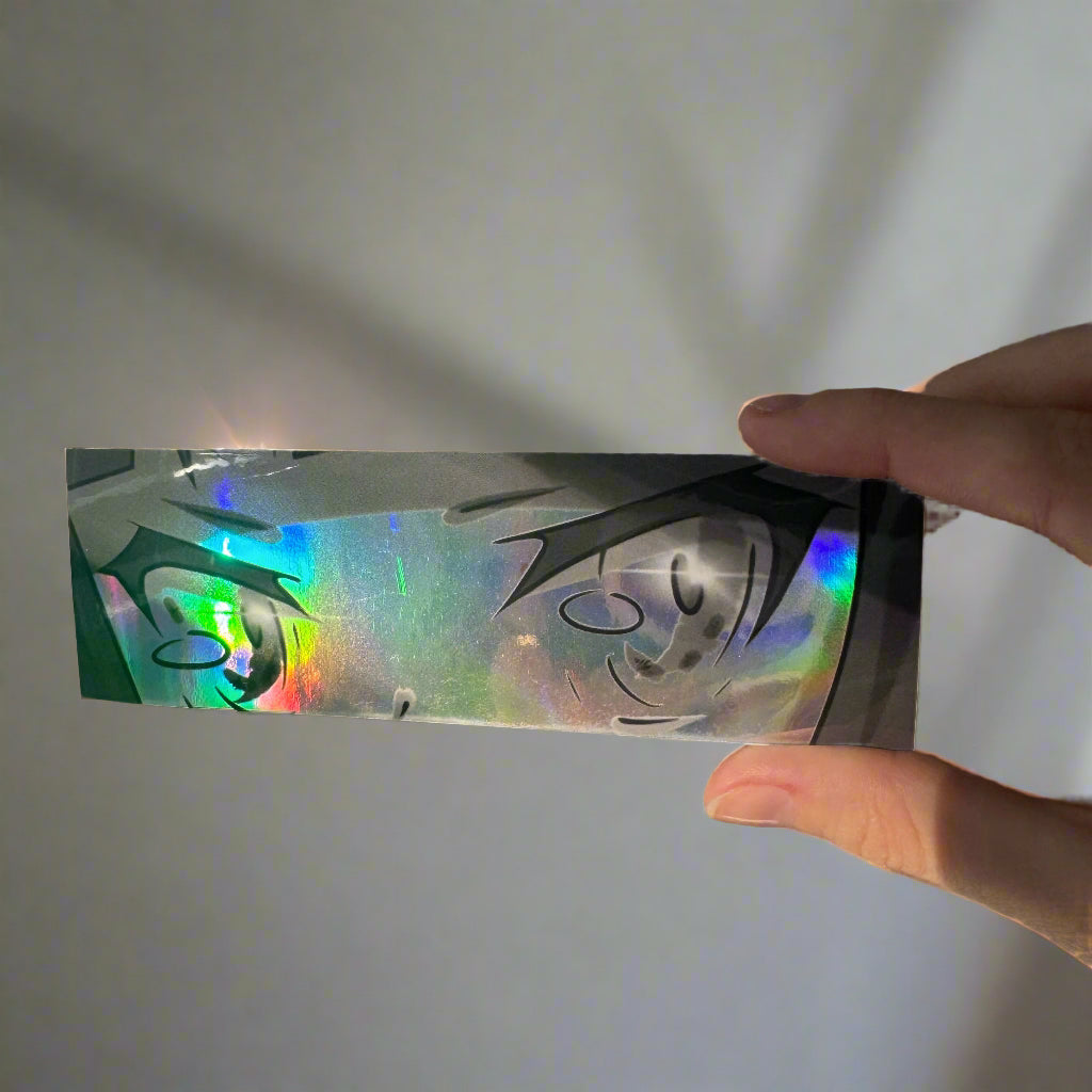 Anime Holographic Eyes Slap Sticker #1
