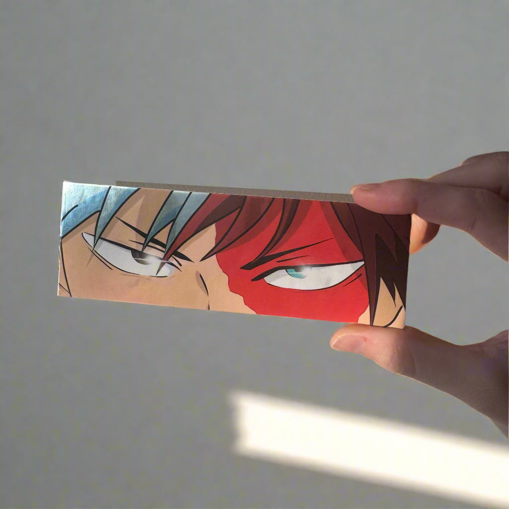 Anime Ice & Fire Eyes Slap Sticker