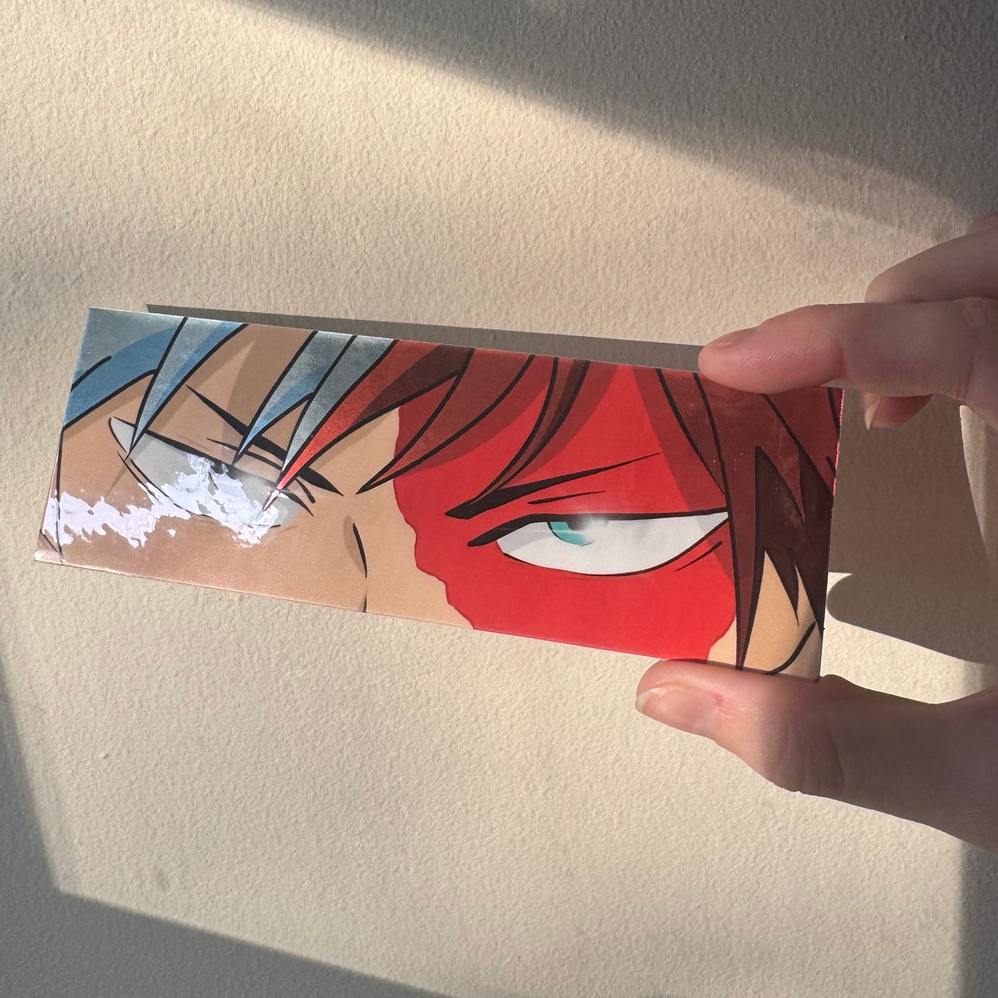 Anime Ice & Fire Eyes Slap Sticker