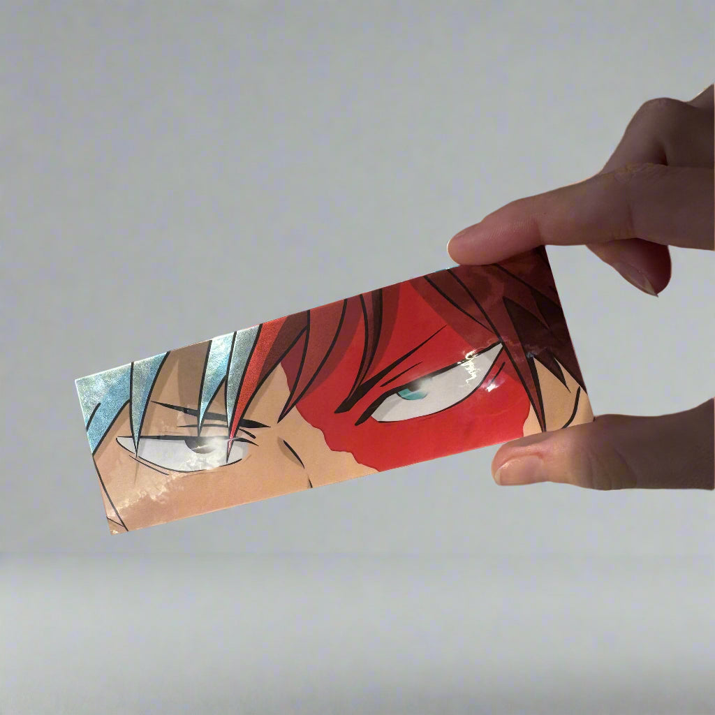 Anime Ice & Fire Eyes Slap Sticker