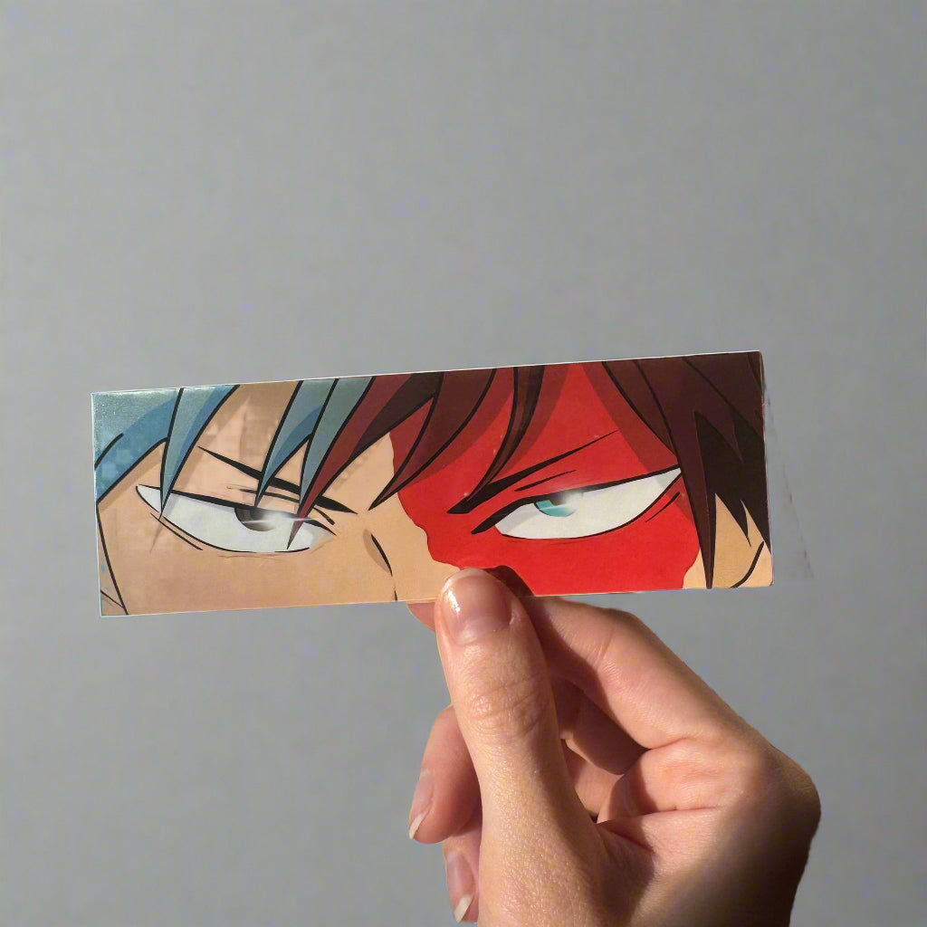 Anime Ice & Fire Eyes Slap Sticker