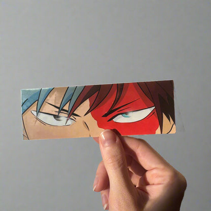 Anime Ice & Fire Eyes Slap Sticker