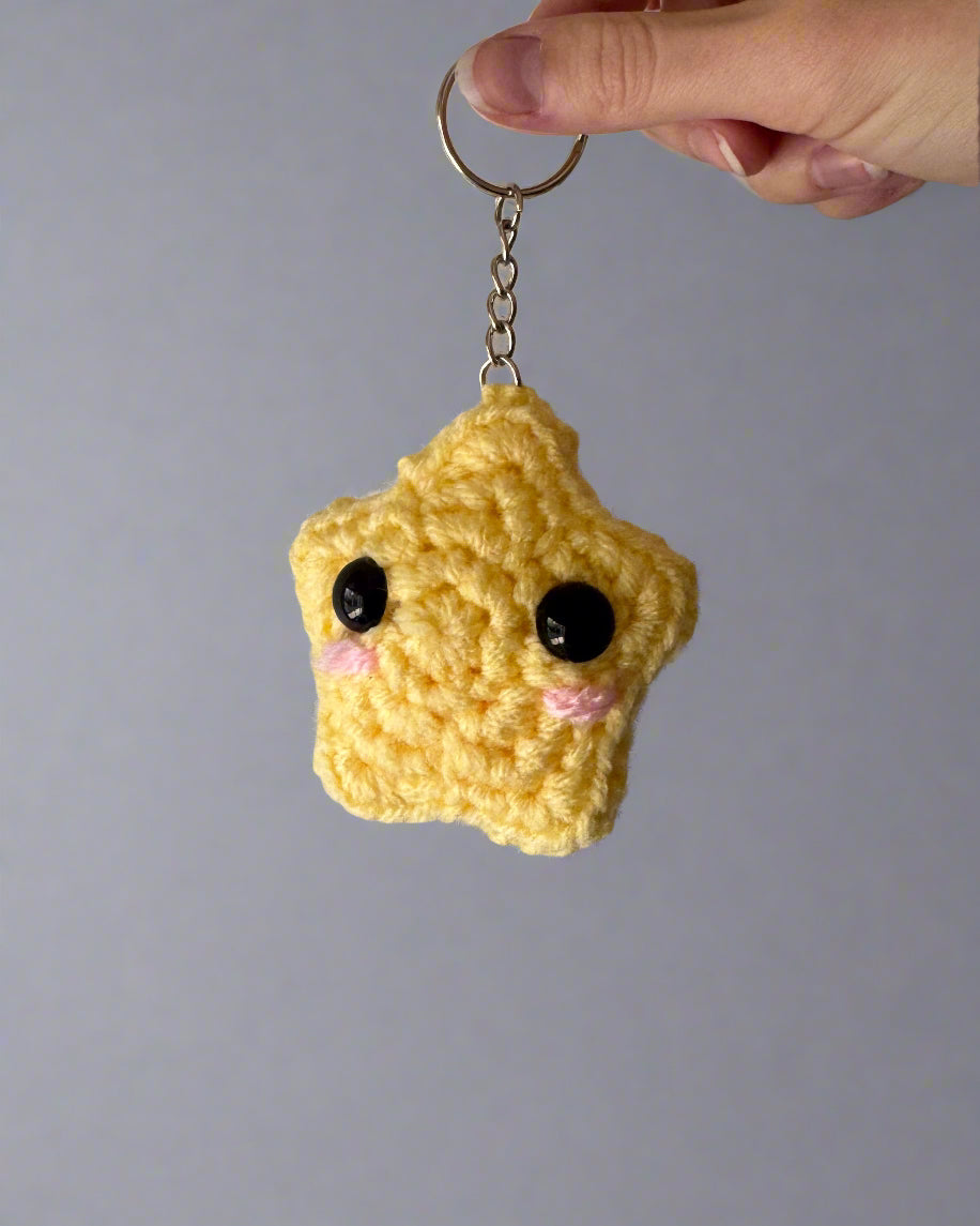 Crochet Star Keychain