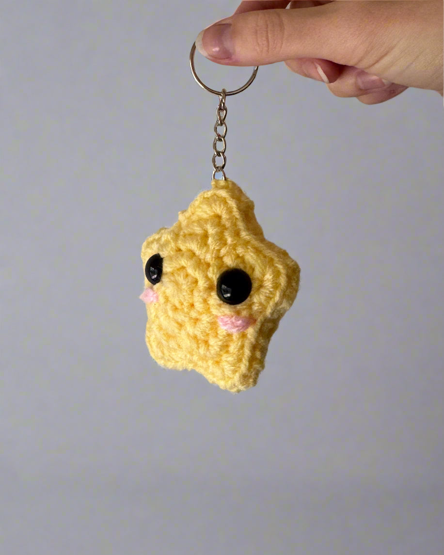 Crochet Star Keychain