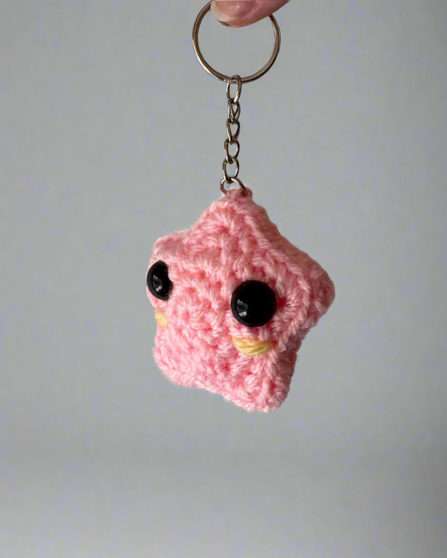 Crochet Star Keychain
