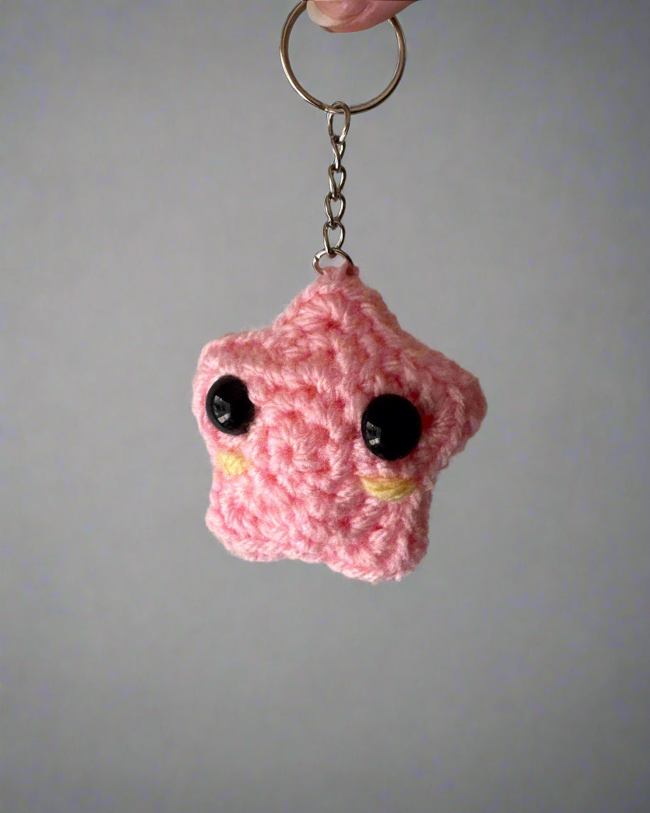Crochet Star Keychain