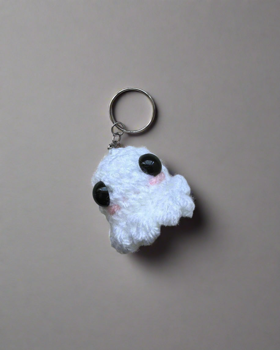 Crochet Ghost Keychain