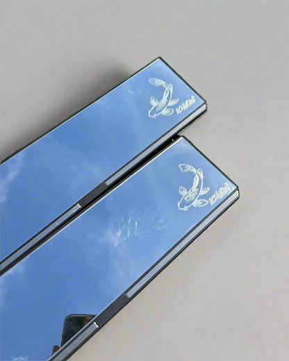 Koi Fish Engraved Rearview Mirror