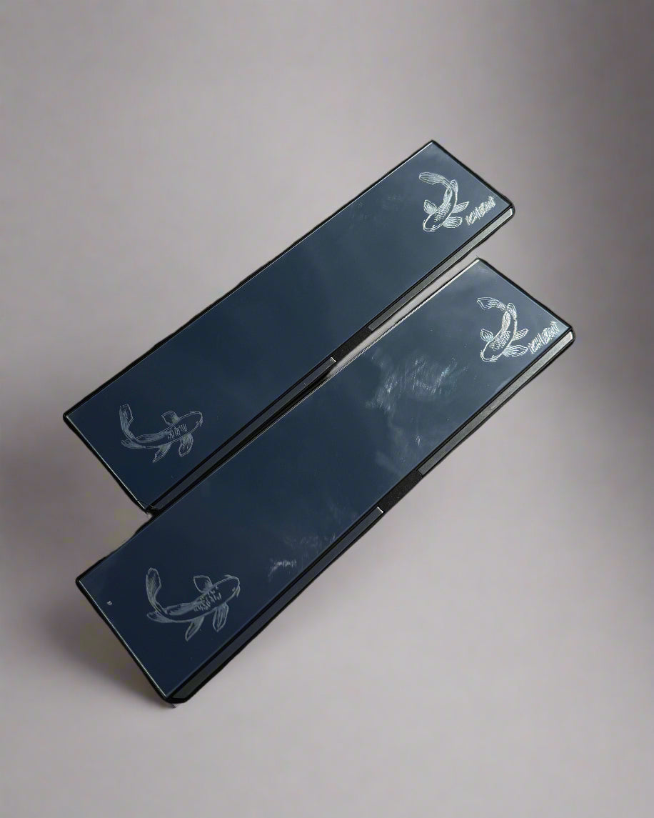 Koi Fish Engraved Rearview Mirror