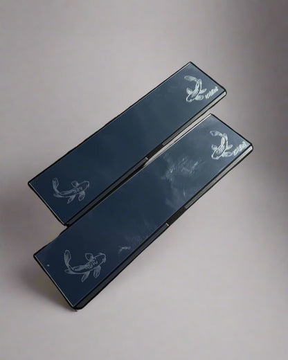 Koi Fish Engraved Rearview Mirror
